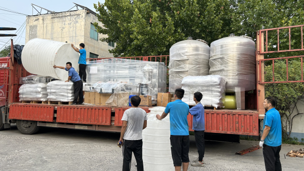 15噸反滲透凈水設(shè)備發(fā)往廣東客戶(hù)